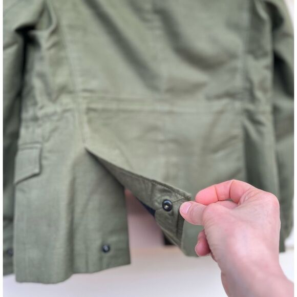 Rag & Bone olive color jacket, front applied pockets, snap closure, drawstring,S - Picture 12 of 16